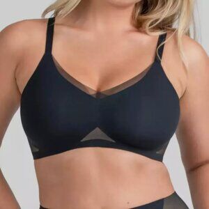 Honeylove Black Mesh Detail Bra